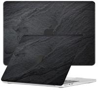Lunso MacBook Air 15 inch (2023-2025) cover hoes - case - Black Stone - thumbnail