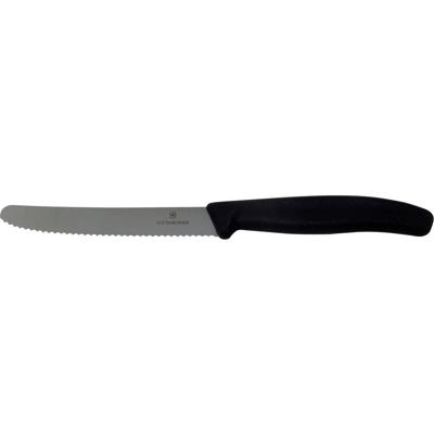Victorinox Tomatenmes gekarteld zwart Victorinox Tomatenmes gekarteld zwart