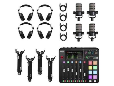 RØDE Four-person podcasting bundle