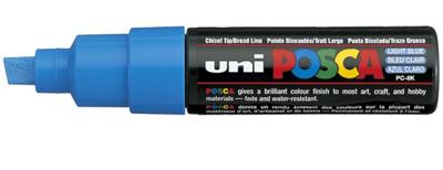 Uni-Posca Posca marker, afm pc-8k, lijndikte 8 mm, breed, lichtblauw, 1 stuk