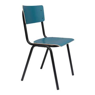 Zuiver Eetkamerstoel 'Back to School' Matte, kleur Petrol