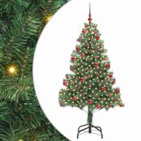VidaXL Kerstboom met 300 led met standaard groen 180 cm pvc - thumbnail