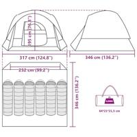 Gezinstent 6-persoons waterdicht blauw - thumbnail