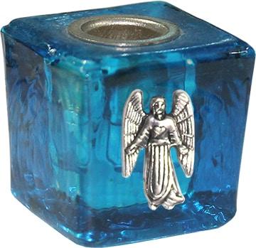 Kaarshouder Mini Kubusvorm Turquoise - Camael