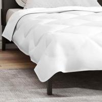 VidaXL Zomer dekbed wit 220 x 135 x 3 cm polyester - thumbnail