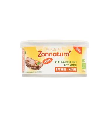 Zonnatura Biologische Vegetarische Pate Naturel 125 g bij Jumbo