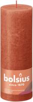 Bolsius shine rustiekkaars 190/68 earthy orange - thumbnail
