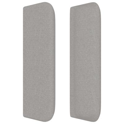 Boxspring met matras stof lichtgrijs 140x200 cm