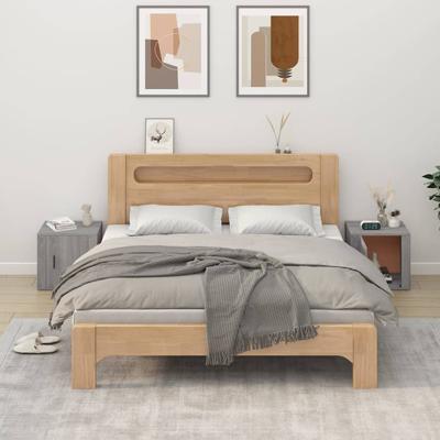 Nachtkastjes 2 st 50x39x47 cm grijs sonoma eikenkleurig