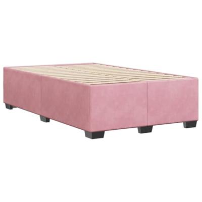Bedframe zonder matras 120x190 cm fluweel roze