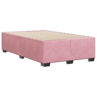 Bedframe zonder matras 120x190 cm fluweel roze - thumbnail