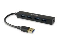 Equip USB-Hub USB 3.0-hub 4 poorten Zwart - thumbnail