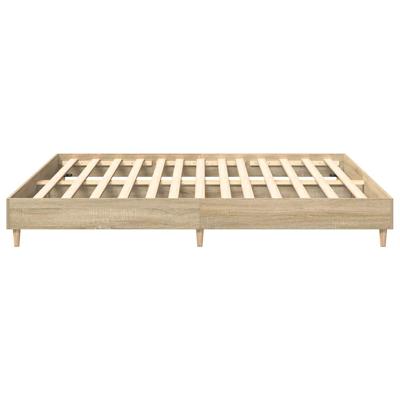 Bedframe zonder matras hout sonoma eikenkleurig 180x200 cm