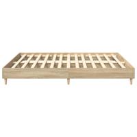 Bedframe zonder matras hout sonoma eikenkleurig 180x200 cm - thumbnail