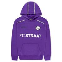 Touzani Angora Hoodie Kids Paars Grijs Wit - thumbnail