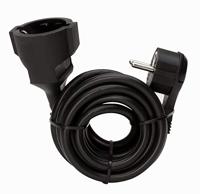 Kopp 143605083 Stroom Verlengkabel Zwart 3.00 m H05VV-F 3G 1,5 mm² - thumbnail