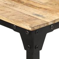 VidaXL Eettafel 160x80x76 cm ruw mangohout - thumbnail