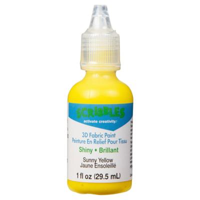 Scribbles • 3d textielverf glanzend 29,5ml yellow