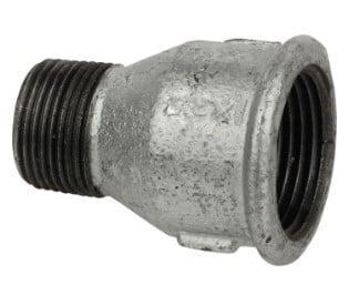 Kirchhoff Verlengstuk van smeedbaar ijzer, verzinkt, 1/2"IG x 1/2"ET, (529a) - 989769155