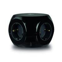 ACT Connectivity Stekkerdoos cube met 3 stopcontacten, USB-A-poorten, 1,5m - thumbnail