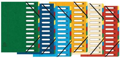 Exacompta voorordner Harmonika, 12 vakken, geassorteerde kleuren Exacompta voorordner Harmonika, 12 vakken, geassorteerde kleuren