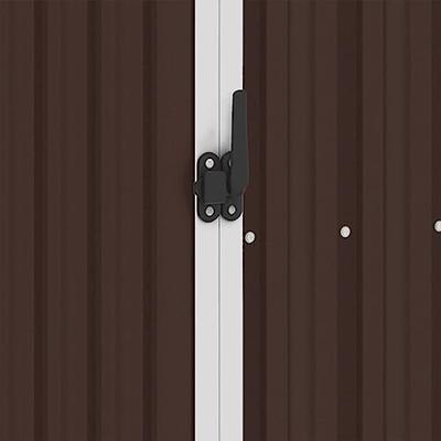 VidaXL Tuinschuur 87x98x159 cm gegalvaniseerd staal bruin VidaXL Tuinschuur 87x98x159 cm gegalvaniseerd staal bruin