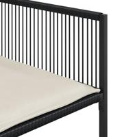 9-delige Tuinset poly rattan zwart - thumbnail