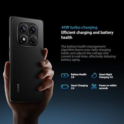 Xiaomi Redmi Note 14 Pro Smartphone, 8 GB + 256 GB, 16,9 cm (6,67 inch) ritm oogbescherming, vingerafdruk Unlock 50 miljoen pixels/Dual Card Dual Standby/NFC, 45 W opladen, oplader niet inbegrepen