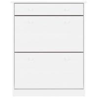 Schoenenkast ALTA 77x35x96 cm massief grenenhout wit - thumbnail