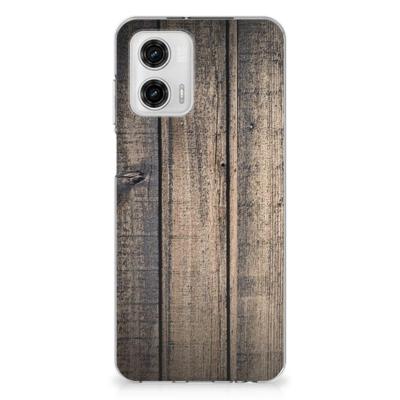 Motorola Moto G73 | Bumper Hoesje | Steigerhout