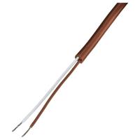 B + B Thermo-Technik Thermokoppelkabel 0.22 mm² Bruin, Wit 0230 0283-21 per meter - thumbnail