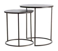 Light & Living Bijzettafel 'Talca' Set van 2 stuks, kleur Donkerbruin - thumbnail