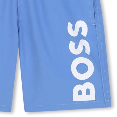 Hugo Boss Logo Zwembroek Kids Blauw - Maat 9/10 jaar - Kleur: Blauw | Soccerfanshop