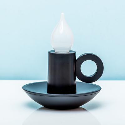 Oplaadbaar kandelaar lampje - Zwart