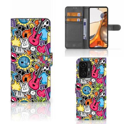 Xiaomi 11T | 11T Pro | Wallet Case | met Pasjes | Punk Rock Xiaomi 11T | 11T Pro | Wallet Case | met Pasjes | Punk Rock