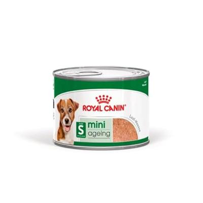 Royal Canin Mini Ageing 12+ | 12 x 195 g | Compleet voer voor kleine oudere en senior honden (tot 10 kg) | Vanaf 8 jaar | Kan de gezondheid van je hond bevorderen