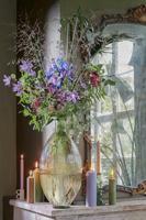 Mica Decorations Firenza Fles Vaas - H59 x Ø29 cm - Lichtbruin - thumbnail