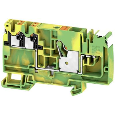 Weidmüller 2742080000 Voedingsklem Push-In-klem, Steekaansluiting Groen-geel 20 stuk(s)