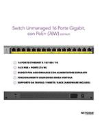 NETGEAR GS116LP Netwerk switch 16 poorten PoE-functie - thumbnail
