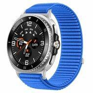 Nylon ribbelbandje - Koningsblauw - Samsung Galaxy Watch 8 Classic - 46mm - thumbnail