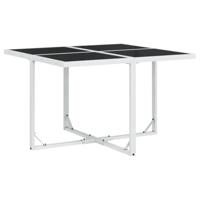 9-delige Tuinset met kussens textileen wit - thumbnail