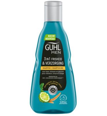 Guhl Man 3-in-1 frisheid & verzorging shampoo 250 Milliliter