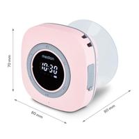 MEDION P66096 Douche radio met Bluetooth (Badkamerradio, FM radio, zuignap, LED display, IPX6 waterproof, geïntegreerde oplaadbare batterij, MD43884) roze - thumbnail