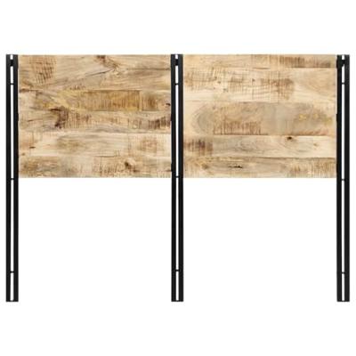 Hoofdeinde 140 cm massief hout mango en ijzer