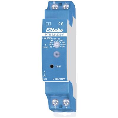 Eltako 23001802 PTN12-230V Testknop 230 V/AC 1 stuk(s) Tijdsduur: 0.1 - 14400 s 1x wisselcontact
