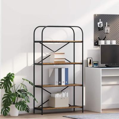 Boekenkast Oud hout 80 x 30 x 146 cm Bewerkt hout