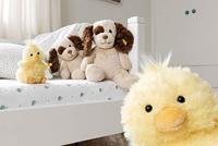 Pluchen kuiken 14 cm voor kinderen PIPSY STEIFF geel - thumbnail