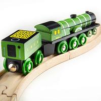 Bigjigs houten trein flying scotsmann - thumbnail
