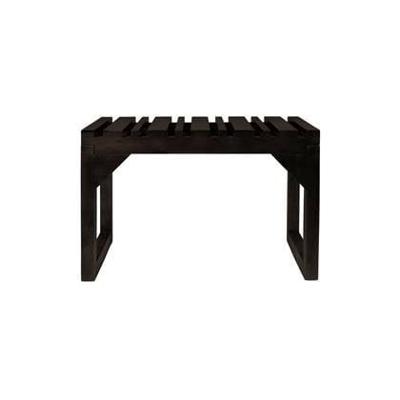 Dutchbone Bankje 'Jakub' Mangohout, kleur Zwart