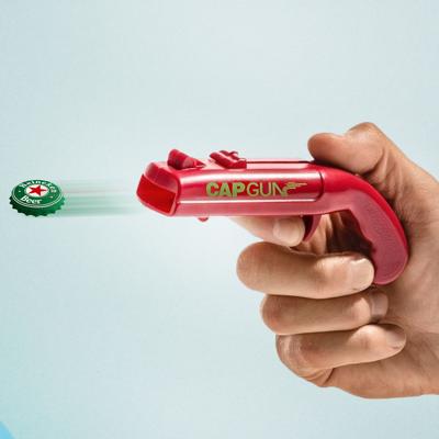 Overige Merken Bottle cap gun zwart